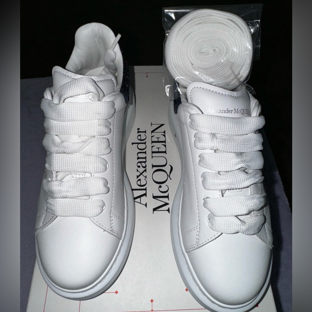 Alexander McQueen unisex platform sneakers. Size 32 is 13.5